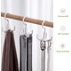 thumbnail image 3 of Ganchos de corbata apilables JAMW 6 piezas organizador de armario giratorio 360 grados Sencillez, 3 of 5