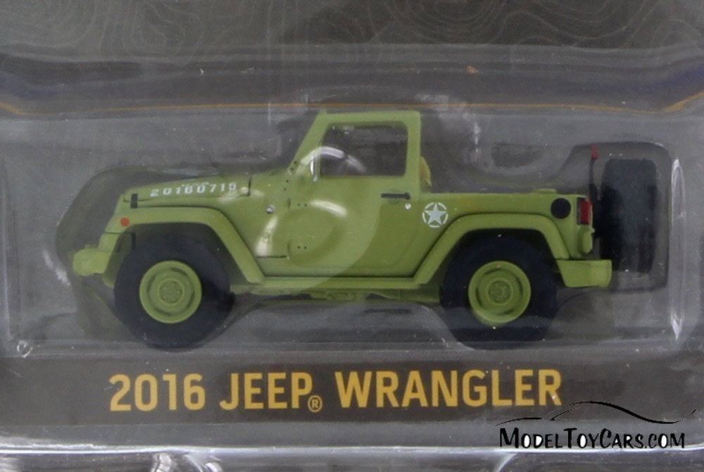 ARMY/" with Figure 1//64 Scale Greenlight 2016 Jeep Wrangler /"U.S