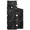 thumbnail image 2 of Butterfly and Sun Gothic Pattern Teens Toddler Nap Mat with Pillow, Sleeping Mat Bag for Preschool Daycare 59"x22", 2 of 6