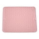 thumbnail image 2 of Tapete escurridor de platos plegable de silicona de grado alimenticio, antideslizante, rectangular, para mesa de cocina Rosa, 2 of 9