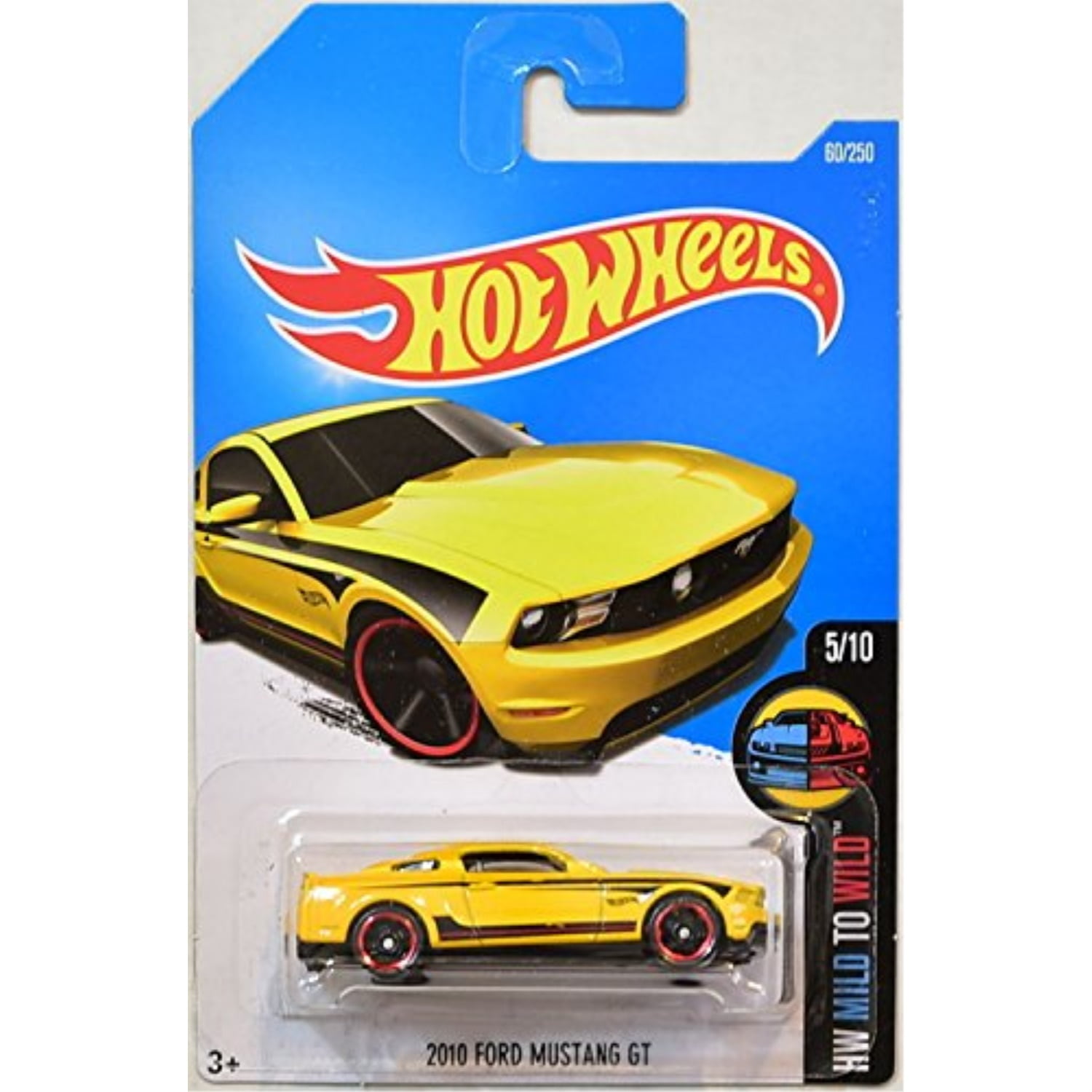 hot wheels 2016 hw mild to wild 2010 ford mustang gt 60/250, yellow ...
