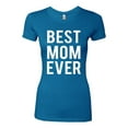 thumbnail image 2 of Wild Bobby, Best Mom Ever Mothers Day Gift, Mother's Day, Women Slim Fit Junior Tee, Turquoise, 2XL, 2 of 3