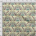 thumbnail image 3 of oneOone Cotton Flex Fabric Leaves & Floral Block Print Fabric BTY 40 Inch Wide, 3 of 4