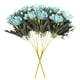 thumbnail image 1 of Flor artificial Decoración floral falsa Oficina en casa Adorno de Ramo de flores artificiales, Azul 2 piezas 5 ramas 15 cabezas kenally HA6792-04B, 1 of 6
