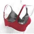 thumbnail image 2 of Hanes ComfortFlex Fit Burgundy Wire-Free Full Coverage Bra Women's Small, 2 of 2