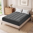 thumbnail image 3 of Vccoem Cooling Mattress Topper Twin XL Gray, Extra Thick Quilted Mattress Pad, Deep Pocket Fit, Breathable Plush Bed Topper, Hypoallergenic, 3 of 12