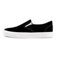 thumbnail image 3 of KEINDI Women’s Slip On Canvas Low Top Shoes Fashion Sneakers and Casual Loafers Flats Shoes For Women Black size 8, 3 of 7