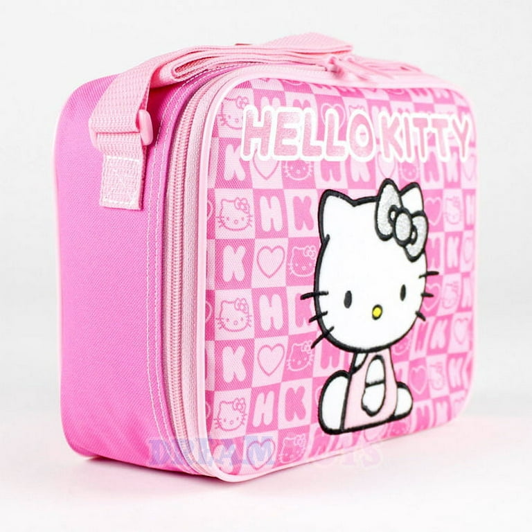 Kitty Hello Kitty Authentic Canvas Reticule Women's Bag Work Commuter Lunch  Bag Large Capacity Lunch Box Bag