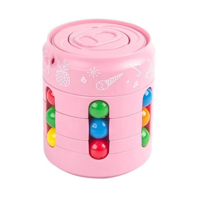 Divertido Frijoles Giratorios 3D Sunnimix Rompecabezas Giroscopio Juguete Juego para Adultos Rosa