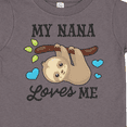 thumbnail image 4 of Inktastic My Nana Loves Me with Sloth and Hearts Boys or Girls Toddler T-Shirt, 4 of 5