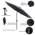 thumbnail image 2 of C-Hopetree 10 ft Outdoor Patio Market Table Umbrella with Fiberglass Rib Tip and Tilt, Anthracite, 2 of 7