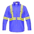 thumbnail image 1 of Flame Resistant High Visibility Hi Vis FR Shirt - 100% C - 7 oz, 1 of 3