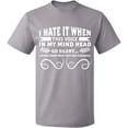 thumbnail image 2 of OXI T-Shirt - I Hate This Voice In My Head, Basic Casual T-Shirt for Men's and Women Fleece T-Shirt Short Sleeve - Sport Grey 2X-Large, 2 of 3