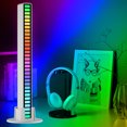 thumbnail image 1 of Lámpara de captación de control de sonido de música con luz de ritmo RGB (carga tipo C plateada F), 1 of 9