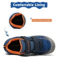 thumbnail image 6 of Mishansha Kids Sneakers Boys Girls Hiking Shoes Lightweight Velcro Tennis Shoes Toddler Running Walking Gym Blue 13 little_kid, 6 of 7