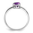 thumbnail image 2 of Sterling Silver Polished Amethyst Oval Ring Size 8, 2 of 6