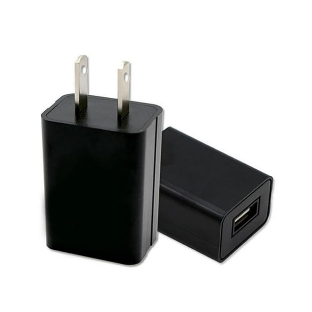 5V 2A USB Wall Charger One Port Home Travel Plug Charging Block Cube Power  Adapter Replacement For Phone Black 