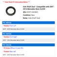thumbnail image 2 of Axle Shaft Seal - Compatible with 2007 - 2016 Mercedes-Benz GL450 2008 2009 2010 2011 2012 2013 2014 2015, 2 of 2