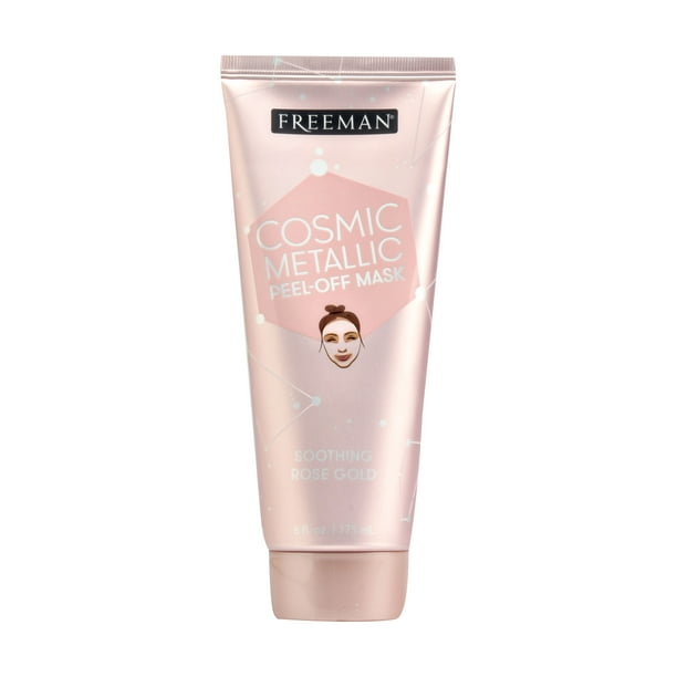 Freeman Cosmic Metallic Soothing Rose Gold Peel Off Facial Mask, Aura Mask, Candula Extract To Soothe and Calm Skin, Perfect For Sensitive Skin, 6 fl.oz./ 175 mL Tube - Walmart.com
