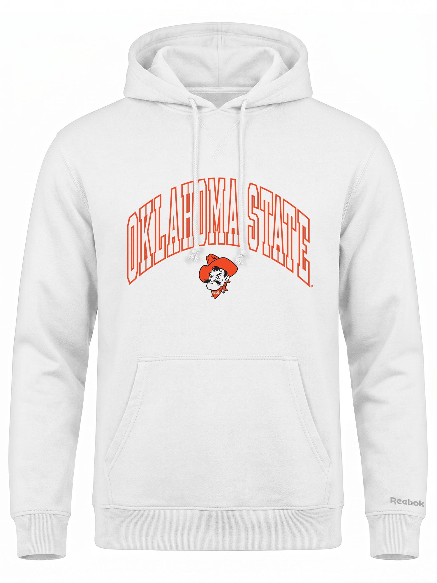 Oklahoma State Cowboys Reebok Mens White Hooded Sweatshirt