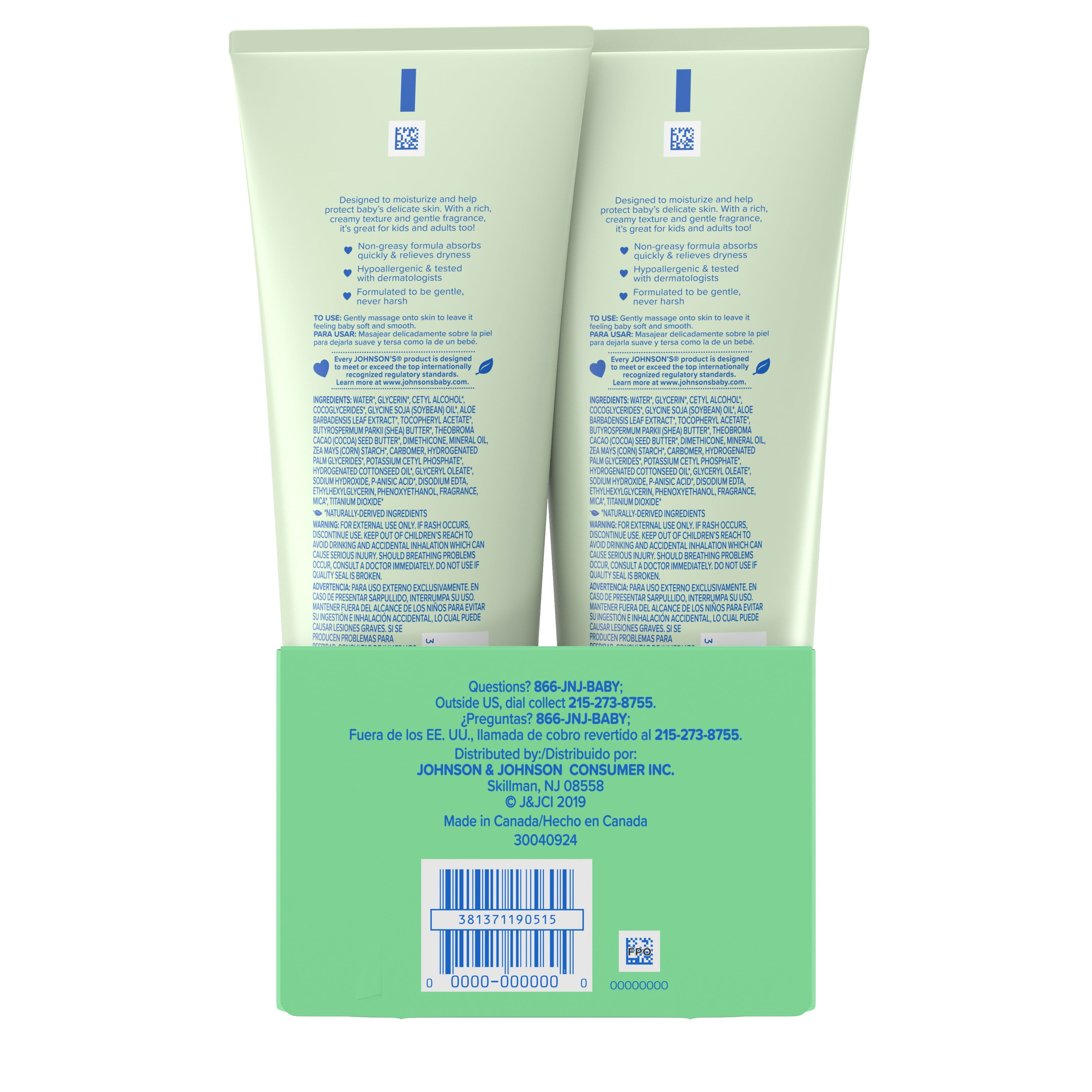 johnson's baby creamy oil canada