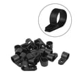 thumbnail image 2 of Clip organizador del cable del teléfono 100pcs Clip organizador de la gestión del cable del alambre de la abrazadera de nylon del tipo R AweSitey HA000805-00, 2 of 7