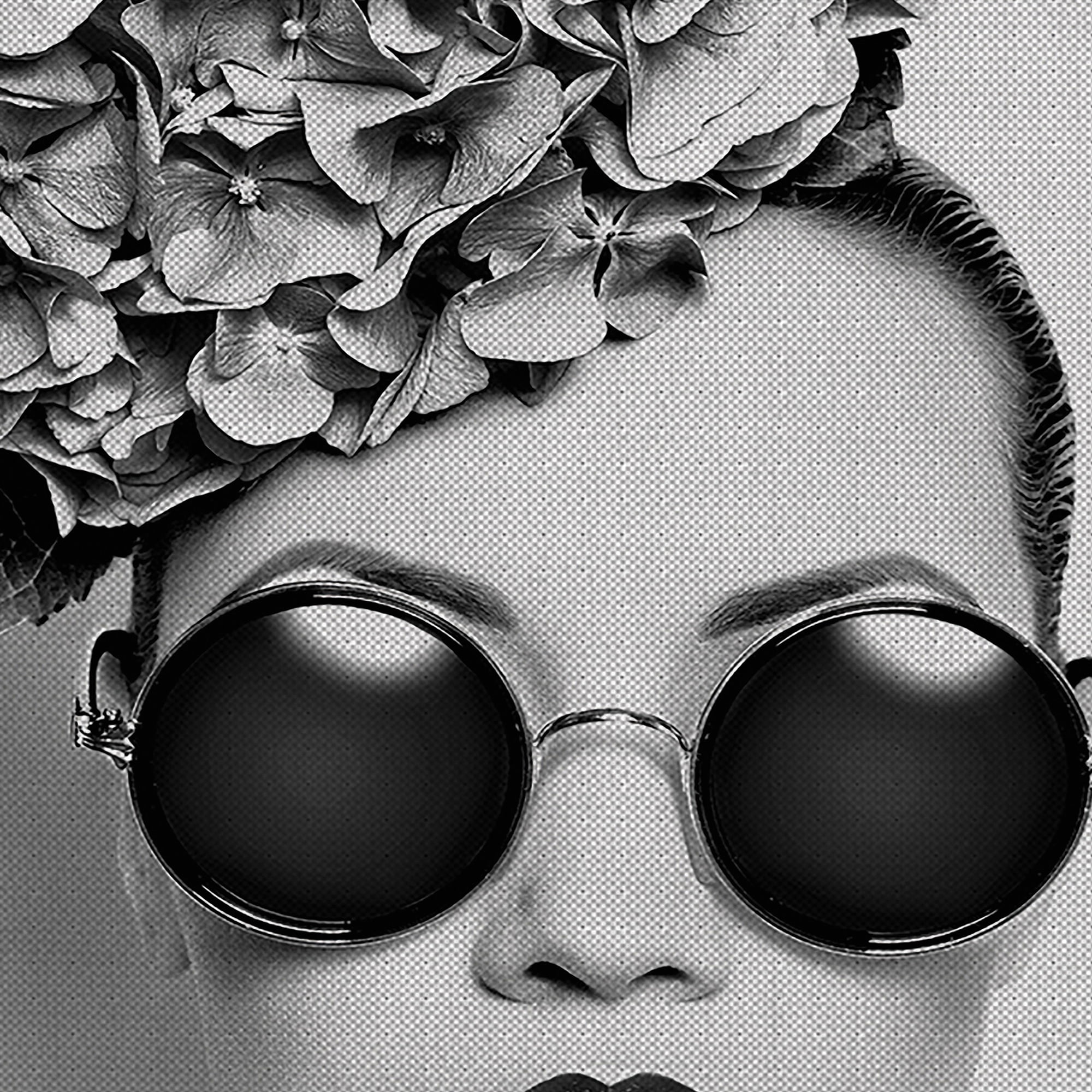 Masterpiece Art Gallery Petunia In Sunglasses Portrait by Incada Canvas Art Print 22" x 28"