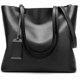 thumbnail image 1 of Womens Soft Leather Handbags Large Capacity Retro Vintage Top-Handle Casual Tote Shoulder Bags Black, 1 of 4