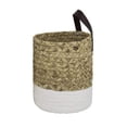 thumbnail image 1 of s naturales hechas a  del  de color dual Gloria canasta de almacenamiento, 1 of 8
