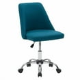 thumbnail image 7 of CorLiving Marlowe Fabric Upholstered Armless Task Chair in Dark Blue, 7 of 7