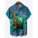 thumbnail image 3 of Camisa hawaiana con estampado de pesca para hombre, cómoda y transpirable, camisa de manga corta para hombre, camisetas holgadas de verano para playa de gran tamaño para niño, 3 of 5