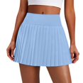 thumbnail image 4 of Women’s Pleated Tennis Skirt with Pockets High Waisted Golf Skort Athletic Skorts, XL, 4 of 5