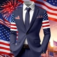 thumbnail image 2 of Men's Casual Blazer One Button Lightweight Sport Coats Slim Fit Suit Jacket with Pockets Plus Size Business Blazer, 2 of 3