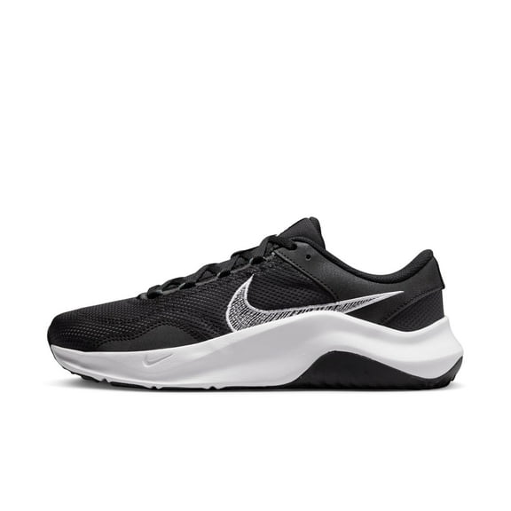 NIKE Women's Legend Essential 3 Sneaker, Black/White-Iron Grey US 7.5