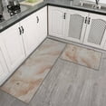 thumbnail image 3 of Kitchen Rugs and Mats Non Skid Washable Reddish Brown Marble Kitchen Mat and Rug Set,Floor Cushion Waterproof Rug,Rubber Backed Area Rugs for Kitchen Laundry, 3 of 7