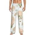 thumbnail image 2 of Picia Air Balloon and Flower Mens Soft Woven Cotton Elastic Waistband Sleep Pajama Pant Lounge Sleep Pant With Pockets And Drawstring-X-Large, 2 of 9