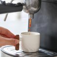 thumbnail image 4 of Juego de 1 taza de café espresso de cerámica de 2 oz con mango de madera, tazas de té pequeñas, 4 of 5