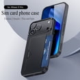 thumbnail image 2 of for iPhone 17 Pro Max Case with Card Slot Holder TPU Anti-Drop Anti-Slip Lens Protection Phone Shell,iPhone 17 Air-6.5", 2 of 10