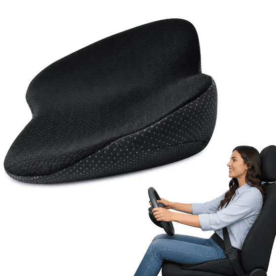 Car Seat Cushion Wedge, Memory Foam Seat Cushion for Car, Car Cushions for Driving, Car Seat Cushion for Long Driving, Cushion for Car Seat Driver for Comfort, Road Trip Essentials for Adults,