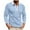 Light Blue, variant on Jalioing Men's Quarter Zip Shirts Dressy Casual Long Sleeve Collared Golf Shirts with Pocket Fashion Business Tops