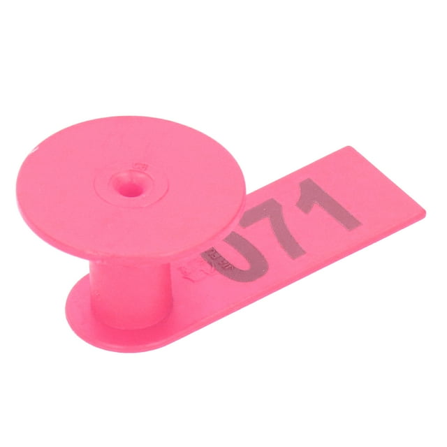 Marking Equipment Frost-resistant Livestock Accessory Ear Tag Label, Numbered Ear Tag, Breeding Stocks For Sheep Rose Pink