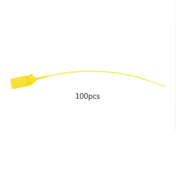 Rdeghly 100Pcs 250mm Plastic Disposable Zip Ties Self-locking Tie Suitcase Shoes Bag Label Tag, Zip Ties, Self-locking Tag