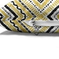 thumbnail image 4 of Ethnic Pet Bed, Native Motif with Rhombus Pattern Dots and Chevron Waves Print, Chew Resistant Pad for Dogs and Cats Cushion with Removable Cover, 24" x 39", Yellow Black and White, by Ambesonne, 4 of 4