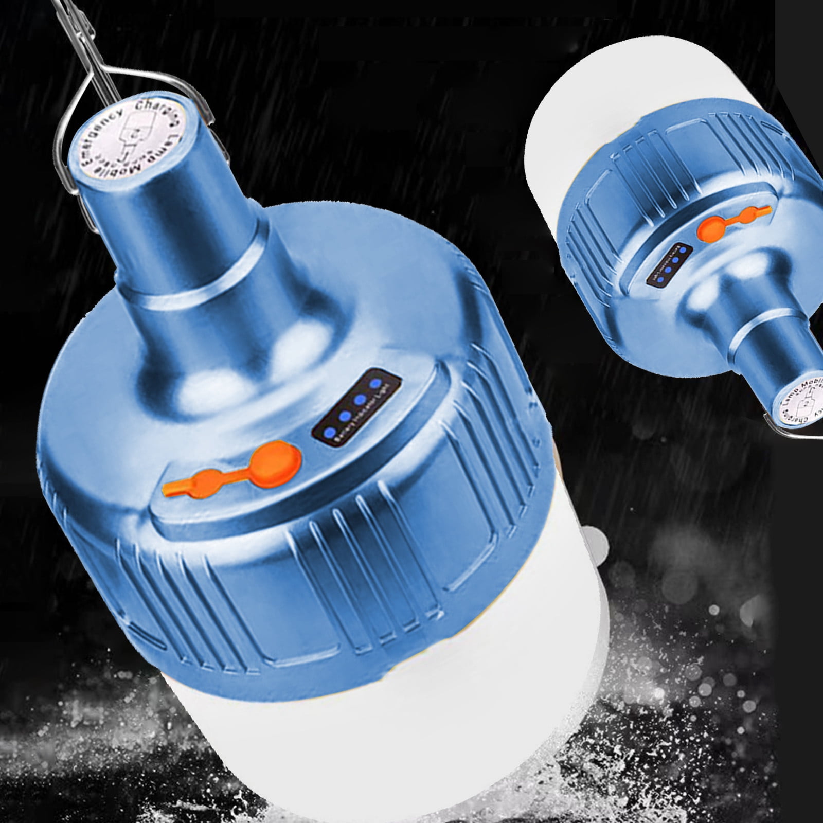 Teissuly Super Bright Rechargeable Bulb Home Lighting LED Wireless Power Outage Emergency Light USB Rechargeable Outdoor Camping Wide View