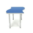 thumbnail image 3 of OFM Adapt Series Small Wave Student Table - 18-26? Height Adjustable Desk , Blue (WAVE-S-SL), 3 of 5