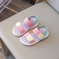 thumbnail image 7 of LUOGENLI Slippers Slippers for Girls Size 2.5 Girls Sandals Closed Toe Heels Wedding Party Shoes Sequins Bow for Toddler Girls Slippers Size 3 Youth Slippers for Girls Size 6 28, 7 of 7