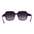 thumbnail image 4 of Womens Thin Plastic Oversize Butterfly Designer Sunglasses Red Smoke, 4 of 4