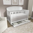 thumbnail image 5 of Dream On Me Storybrooke 5 in 1 Convertible Crib with Under Drawer, White, 5 of 8