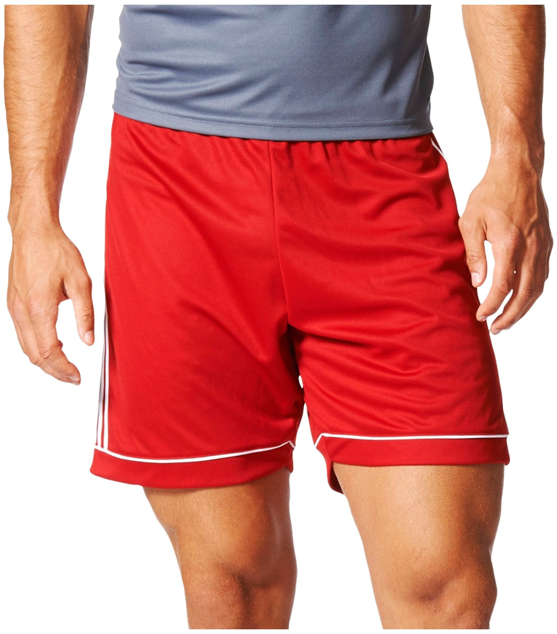 adidas red soccer shorts