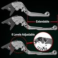 thumbnail image 5 of For Honda Cb500x Cb 500 X 2013-2020 2019 2018 Motorcycle Accessories Cnc Adjustable Extendable Foldable Brake Clutch Levers, 5 of 5
